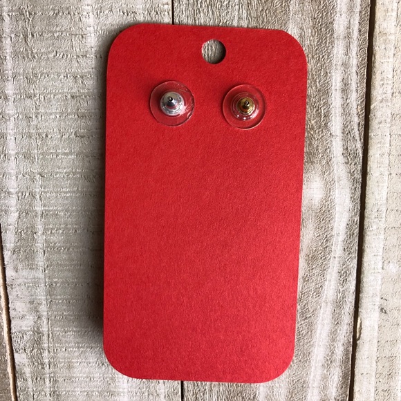 NWT Earrings 2 Pair Set, Faux Leather light weight - Picture 8 of 8